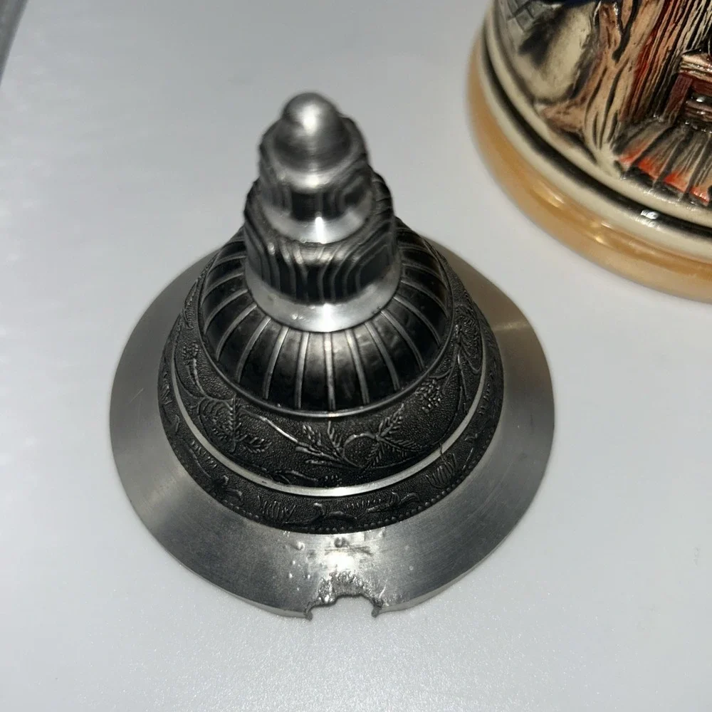 Zöller & Born Oktoberfest Munich Beer Stein LE 1394/5000 Pewter Lid‎ DAMAGED/COA